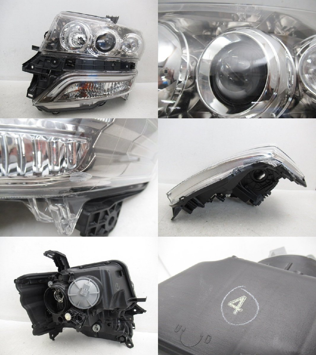 【即決有】 ホンダ N-BOX エヌボックス カスタム JF1 JF2 前期 純正 左 ヘッドライト HID KOITO 100-62038 (n086169)_画像2