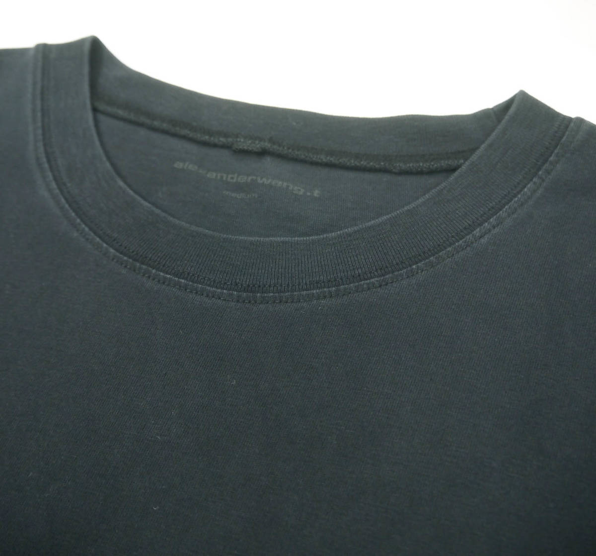 R947★alexander wang アレキサンダー ワン ロゴ デザイン 半袖 Tシャツ M ブラック CA00985_画像8