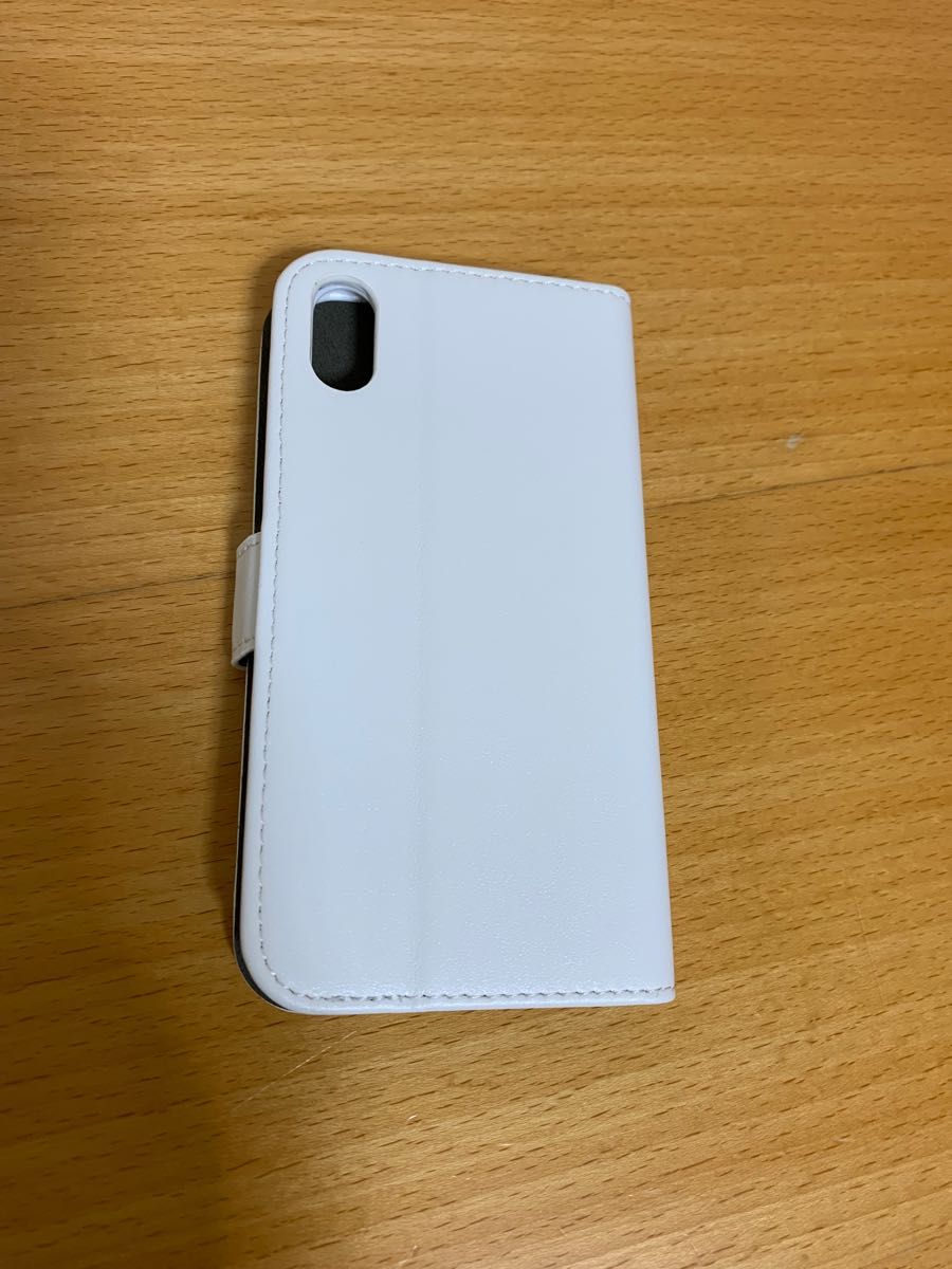 新品★iPhone X/XS 手帳型ケース アイフォン スマホケース レザー あいふぉん 携帯 ケース ホワイト 白い __1