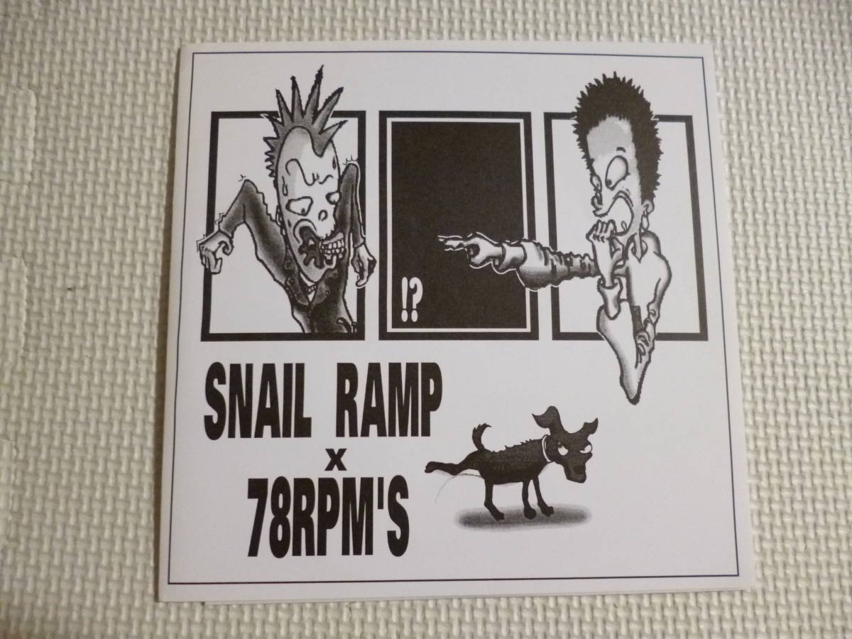 SNAIL RAMP / 78RPM'S - Split 7”ep■'99年限定3000枚スプリット7”ep スネイルランプ メロコア スカコア ハイスタ kemuri rude bones _画像1