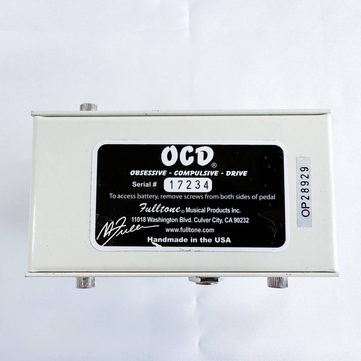 希少 Rico Signed Fulltone OCD 初期品 Ver1 4 フルトーン 希少 Rico Signed Fulltone OCD 初期品 Ver1 4 フルトーン