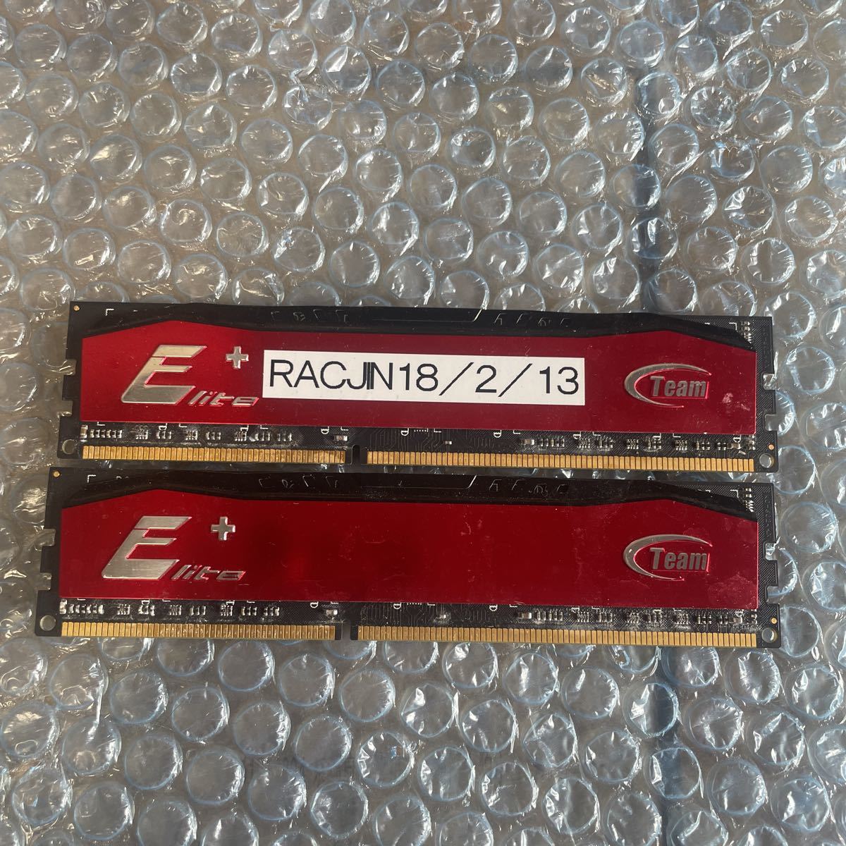 （711）Team Elite+ DDR3 8GB x 2枚 = 16GB TPRD38G1600HC11BK 中古良品の画像3