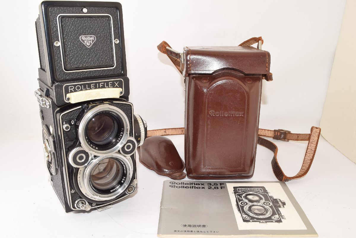 * beautiful goods * Rolleiflex Rollei Flex 2.8F Planar white face rare 247 ten thousand special case instructions attaching 2308715