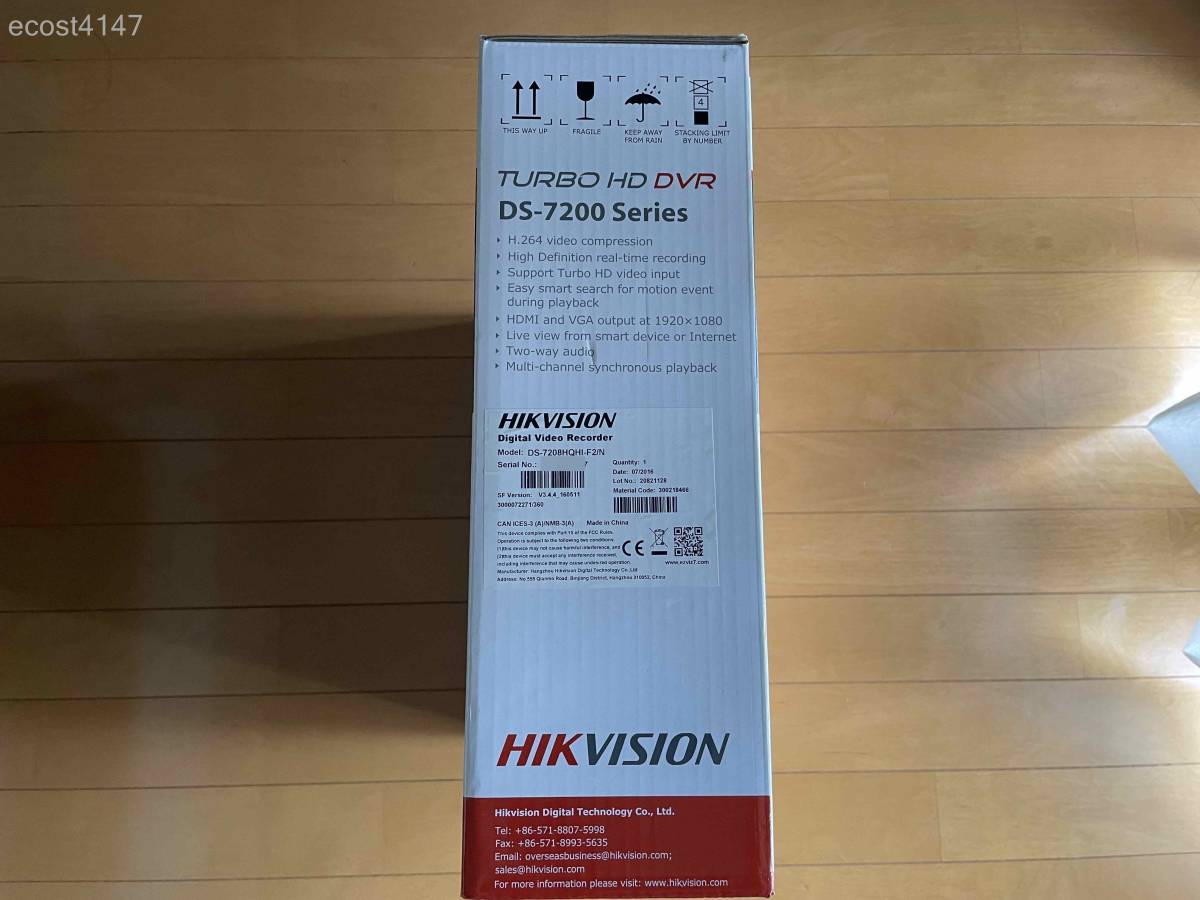 ★☆中古★HIKVISION Digital Video Recorder DS-7208HQHI-F2_N☆★_画像2