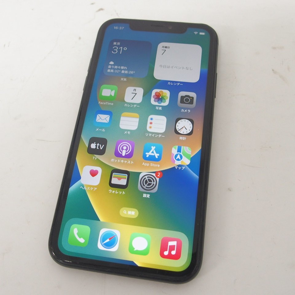 f002 Y1 iPhoneXR 64GB MT002J/A ブラック 判定○ ドコモ スマホ