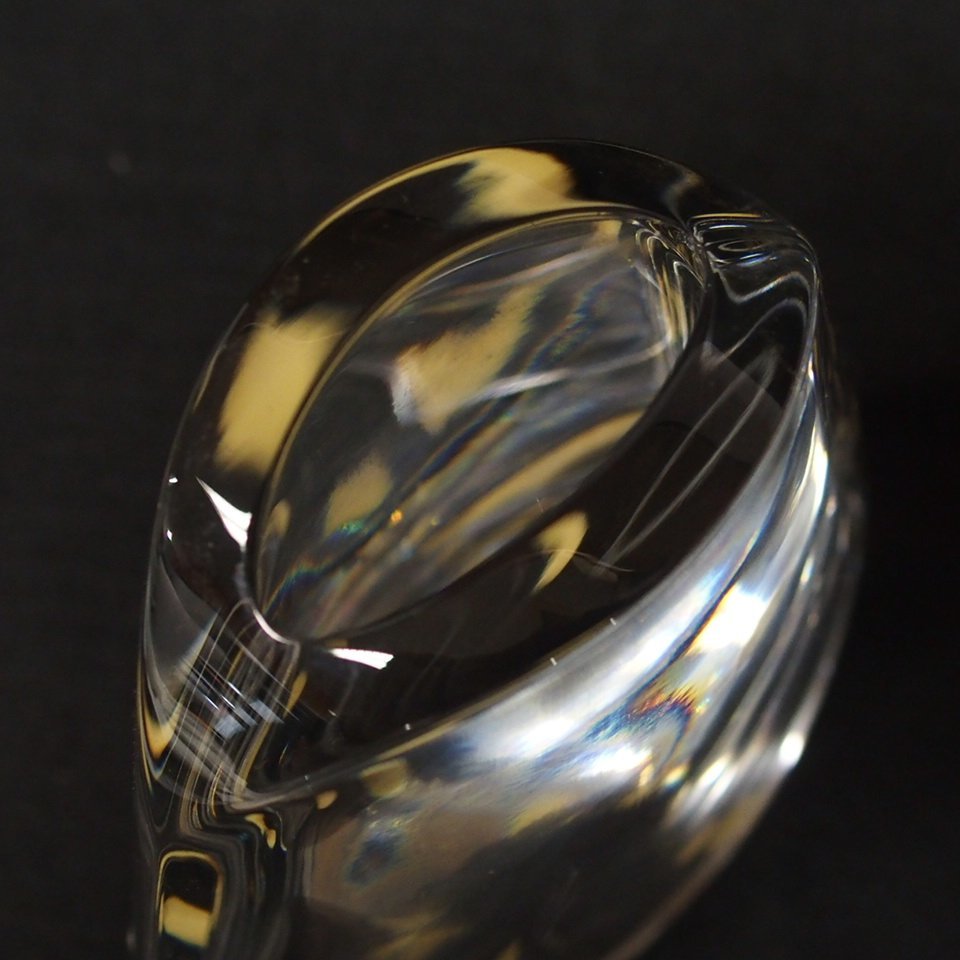 m001l J 13. バカラ メトロノーム フラワーベース 花瓶 専用箱付