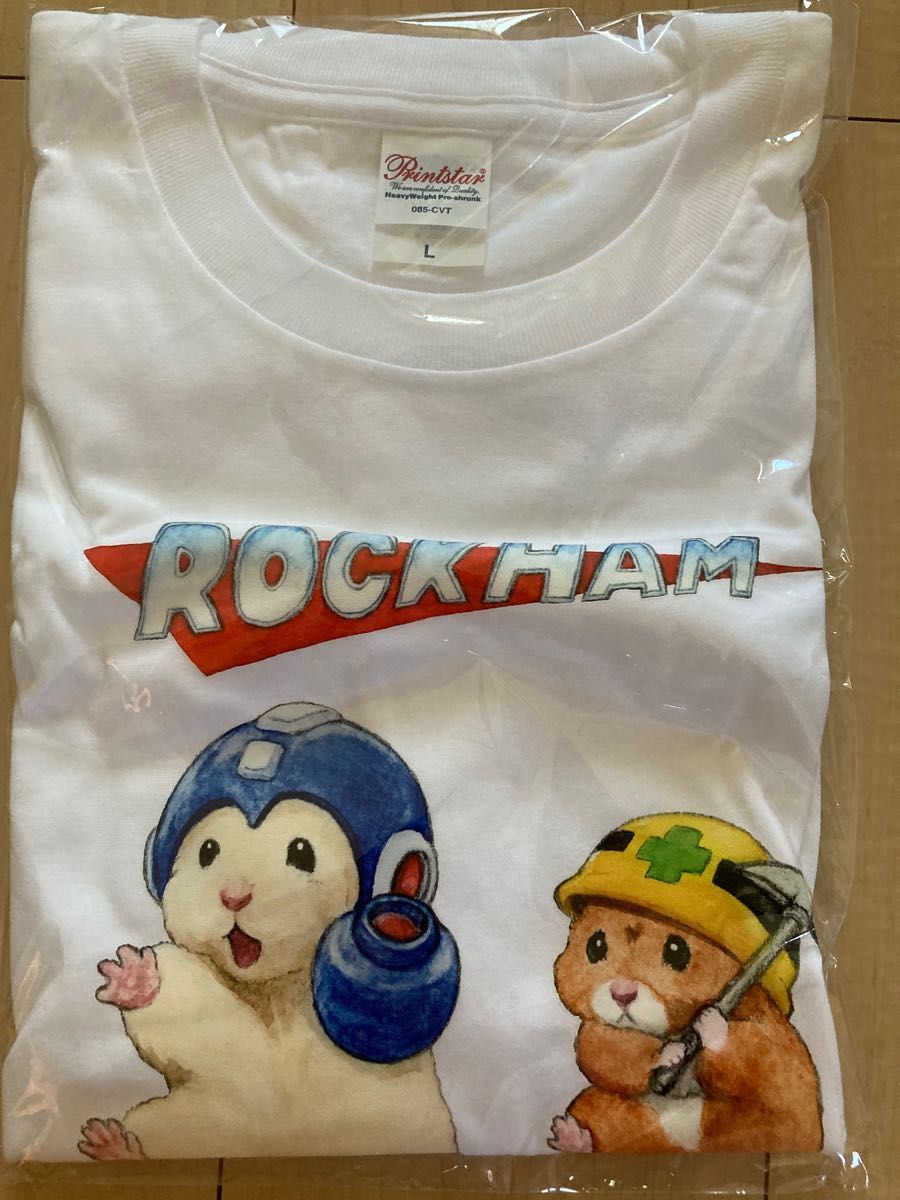 助六の日常×ロックマン　Ｔシャツ Ｌサイズ