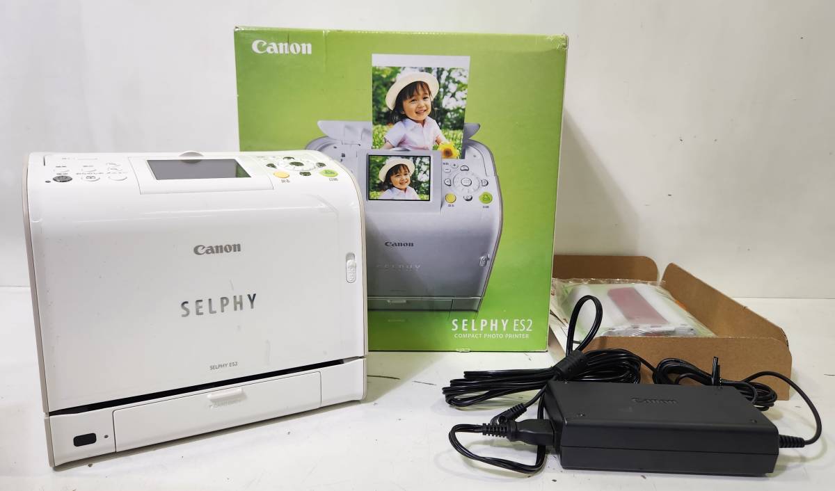 □[印刷動作確認済み] CANON コンパクトフォトプリンター SELPHY ES2 キヤノン セルフィー _画像1