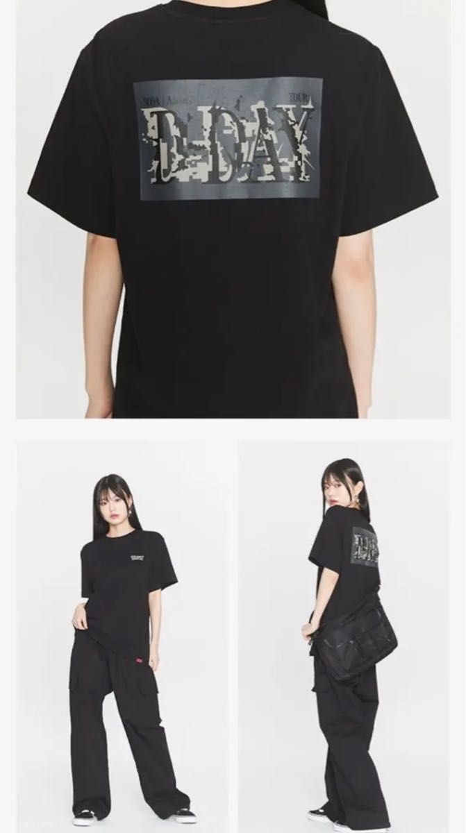 SUGA AgustD 黒 Tシャツ 限定 ツアー ティシャツ L ユンギ-