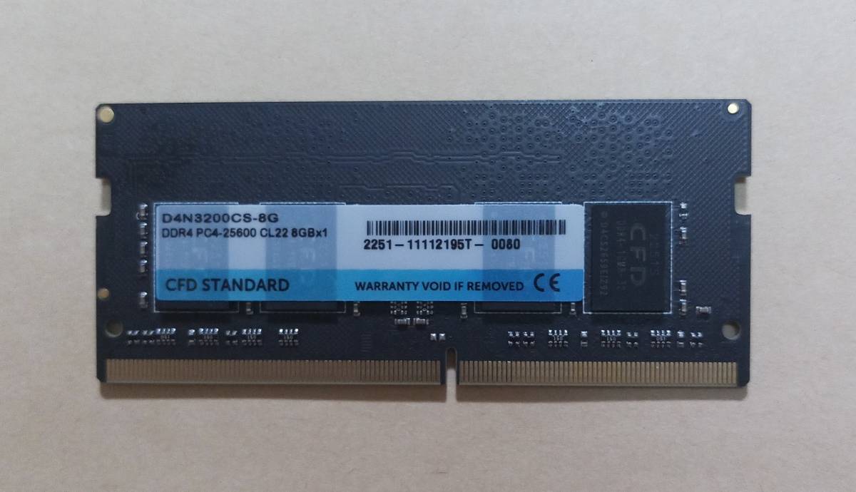 JChere雅虎拍卖代购商品：MG21【動作品】CFD DDR4-3200 8GB×1枚【送料