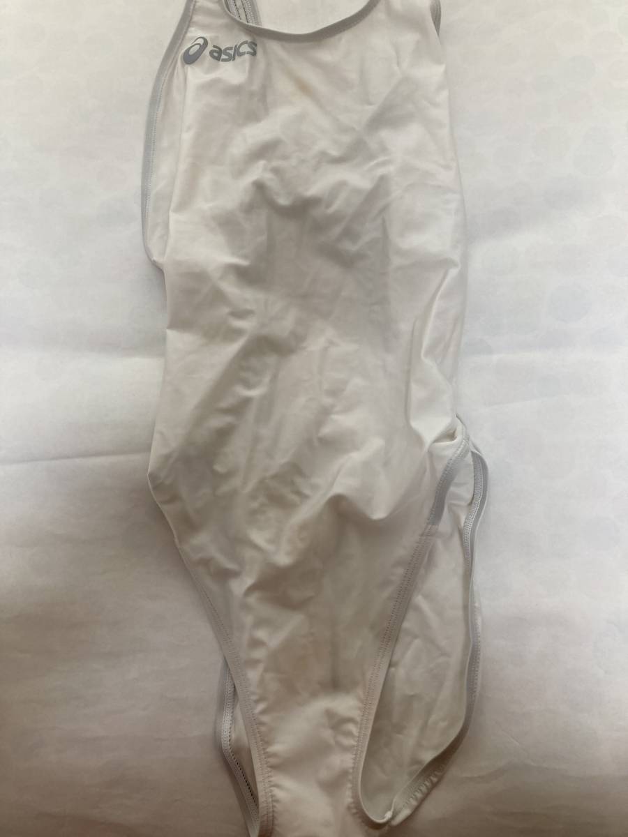 asics アシックス ALS85T ハイドロCD ハイカット競泳水着 ホワイト白