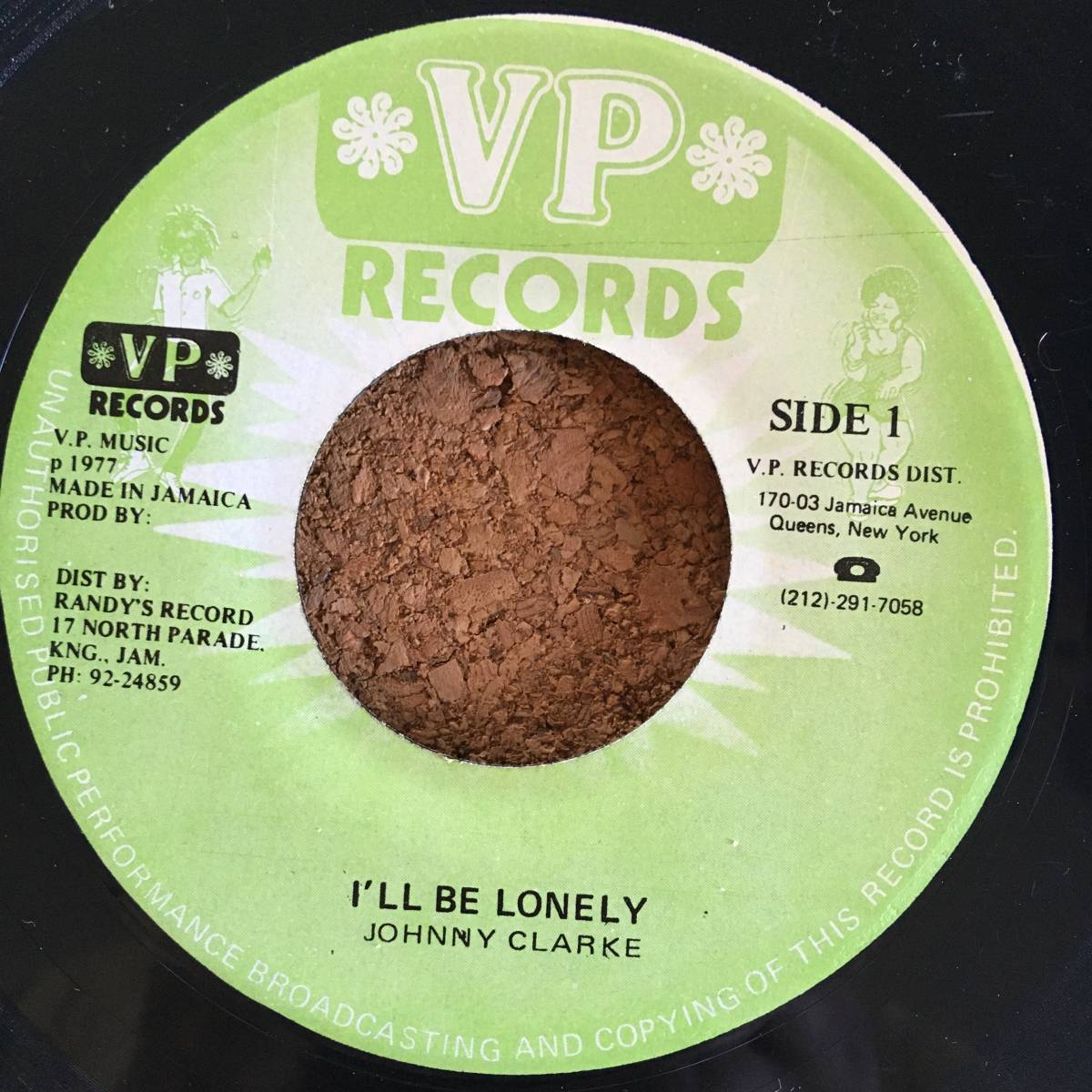 Johnny Clarke / I'll Be Lonely　[VP Records - 108]_画像1