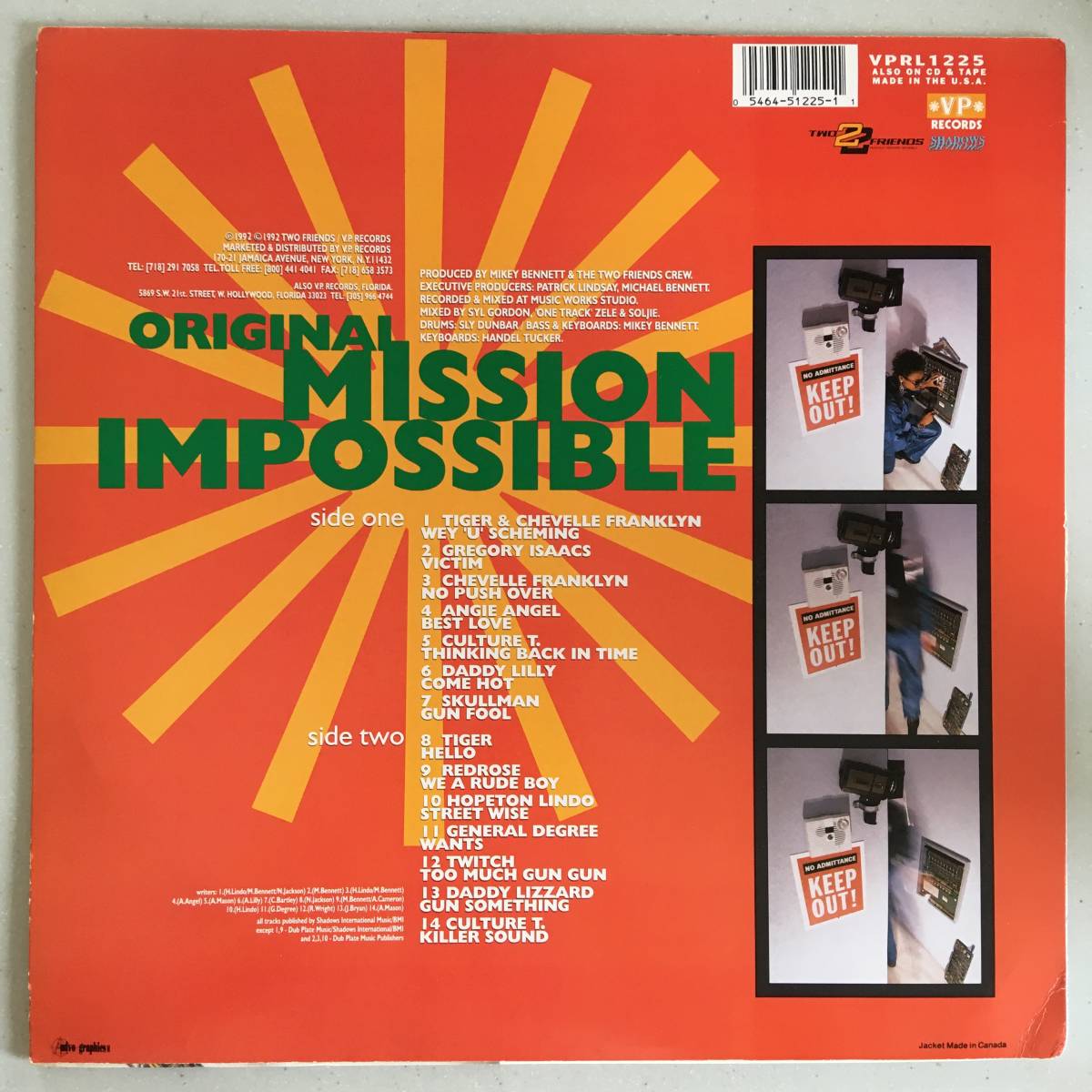 Various / Original Mission Impossible　[VP Records - VPRL1225, Two Friends Records - VPRL1225]_画像2