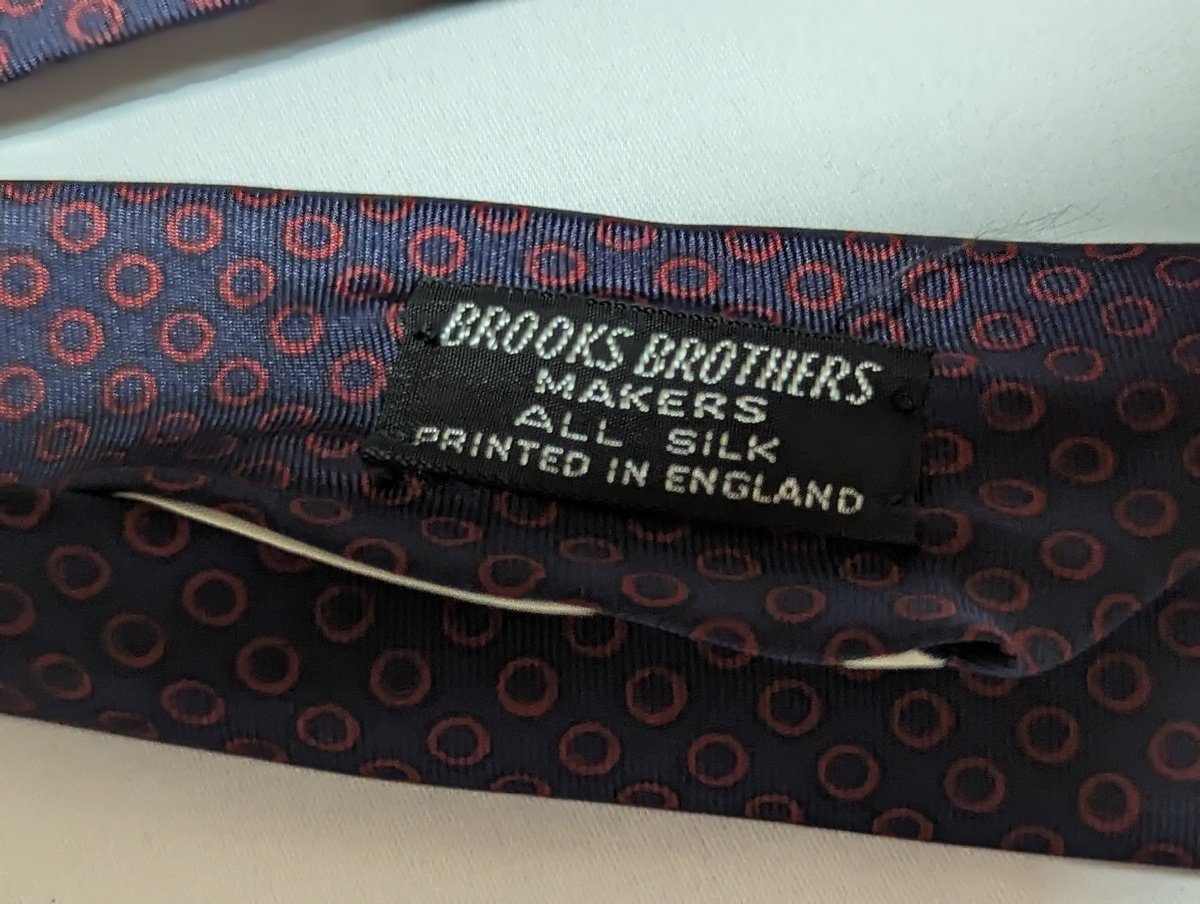 Brooks  Brothers ALL SILK ネクタイ USA製 USED