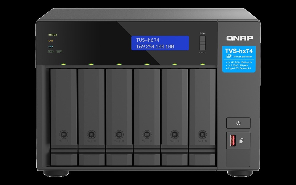 まとめ買い】 SATA3×6 6ベイ TVS-h674-i3-16G 【新品】QNAP Intel 3.0