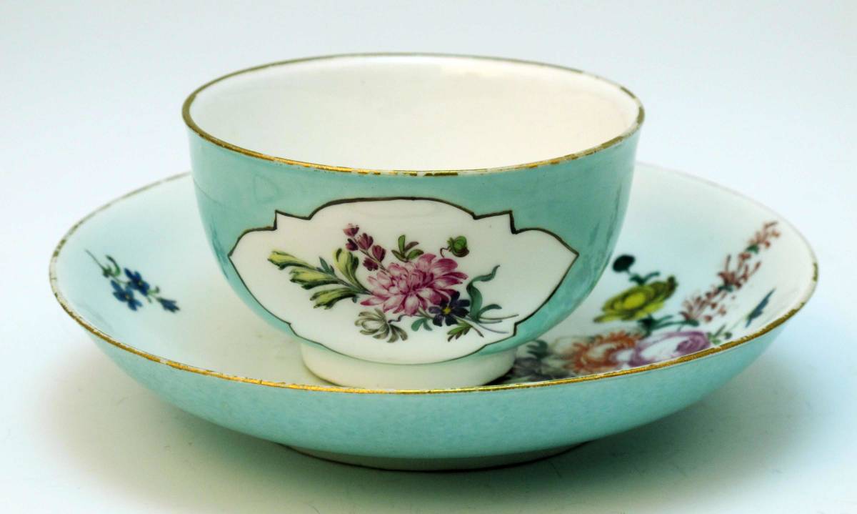 　　 Old マイセン 　　　豪華　TEA BOWL　　&　　SAUCER 　　　=　博物館級貴重品_画像7