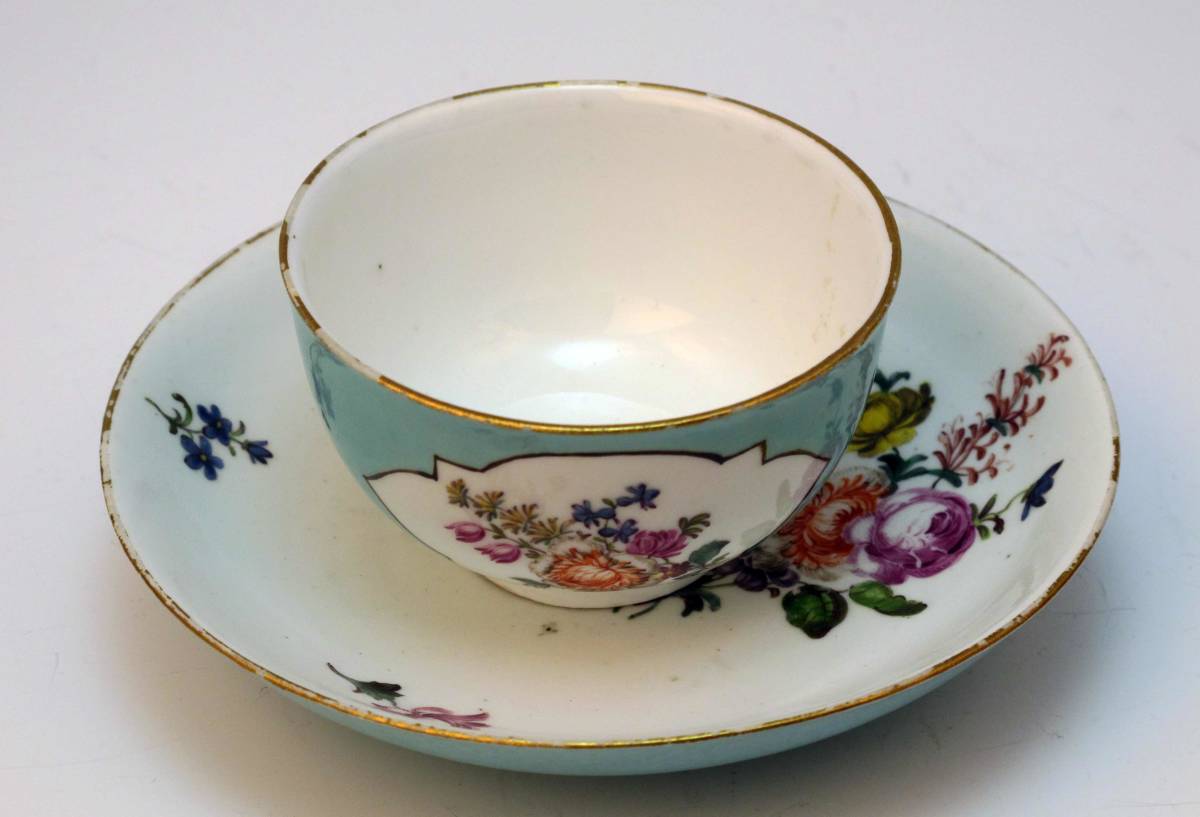 　　 Old マイセン 　　　豪華　TEA BOWL　　&　　SAUCER 　　　=　博物館級貴重品_画像5