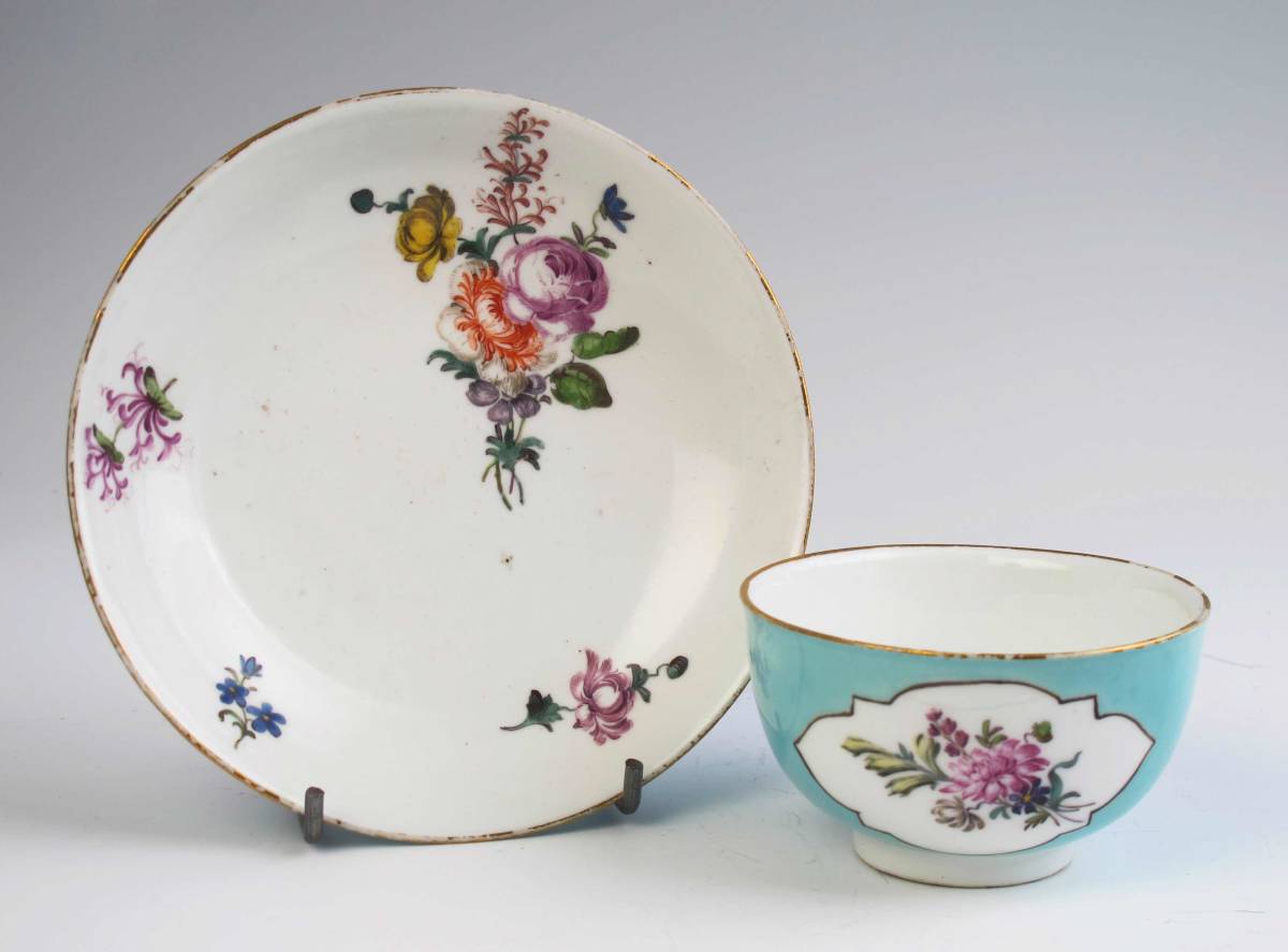 　　 Old マイセン 　　　豪華　TEA BOWL　　&　　SAUCER 　　　=　博物館級貴重品_画像6