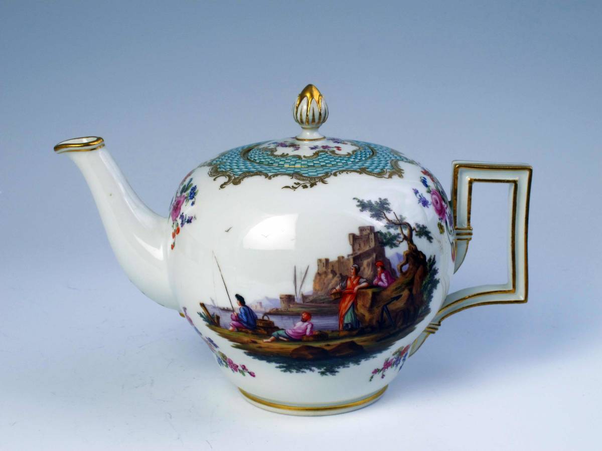 　Old マイセン　　超豪華　TEAPOT　・　マルコリーニ期 　(1級品)　博物館級・超貴重品_画像1