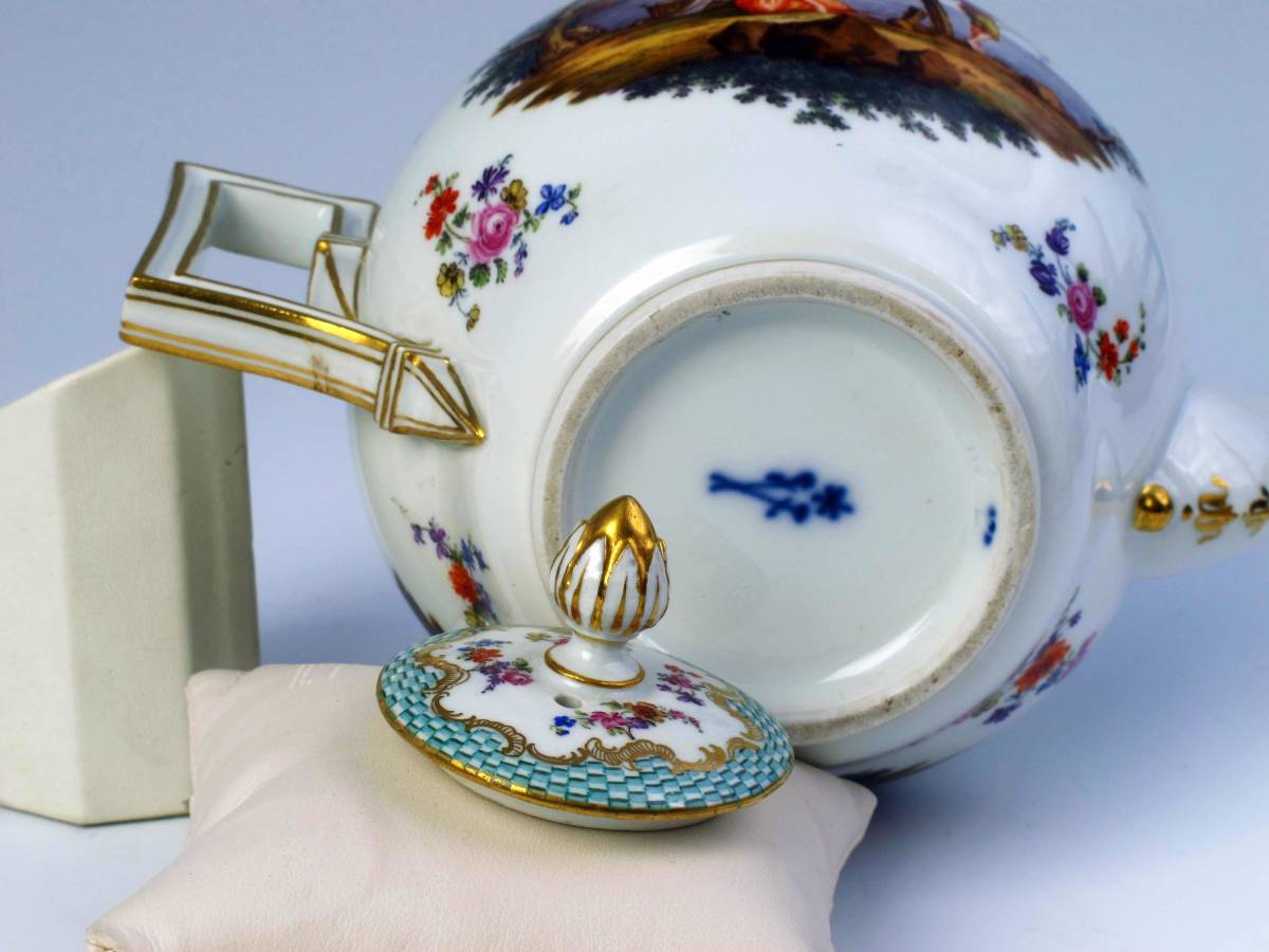 　Old マイセン　　超豪華　TEAPOT　・　マルコリーニ期 　(1級品)　博物館級・超貴重品_画像3