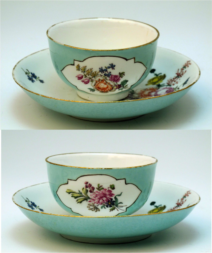 　　 Old マイセン 　　　豪華　TEA BOWL　　&　　SAUCER 　　　=　博物館級貴重品_画像2