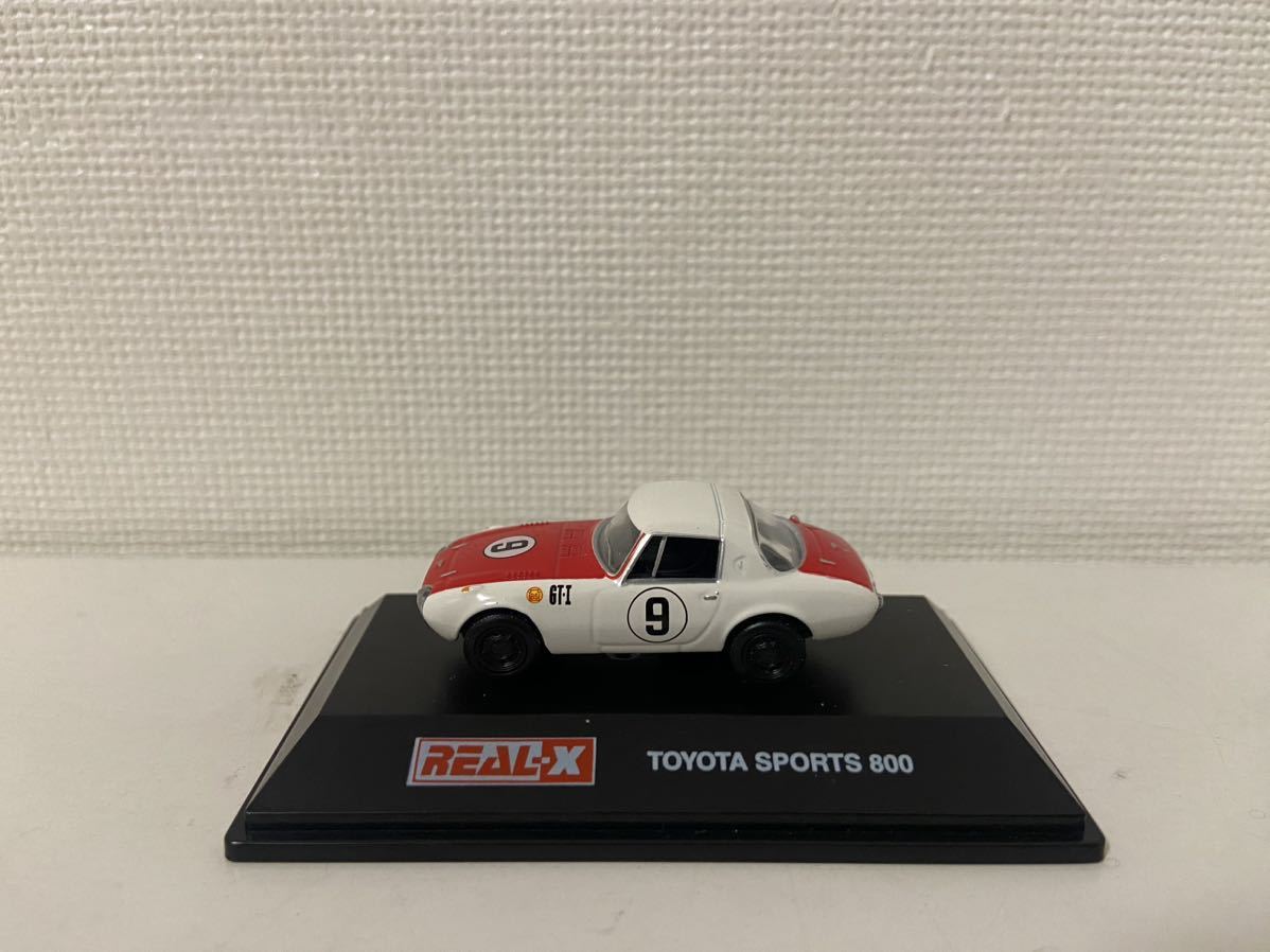 REAL-X 1/72 Toyota Sports 800 #9 Toyota гоночный автомобиль hi -тактный Lee z коллекция yo- Dell TOYOTA SPORTS 800 красный 