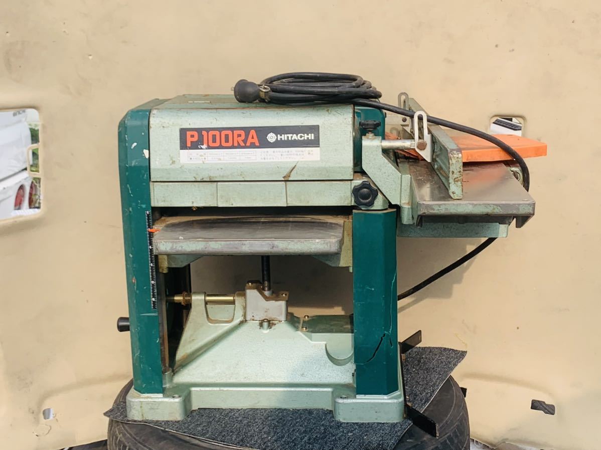 HITACHI 日立工機 312mm 小型自動かんな盤 P100RA 100v 動作品 (電動