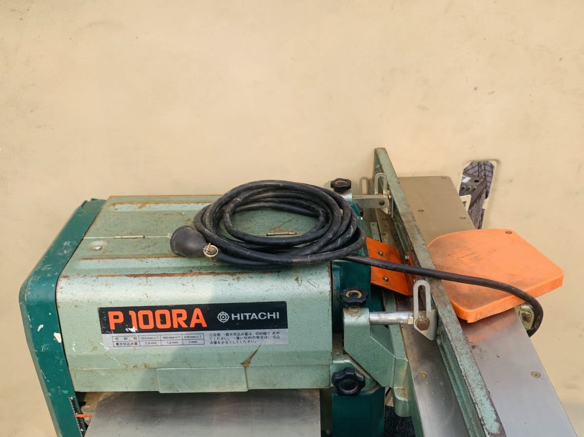 HITACHI 日立工機 312mm 小型自動かんな盤 P100RA 100v 動作品 (電動