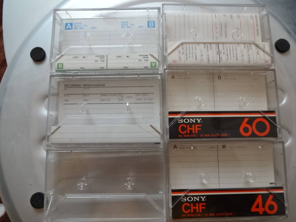 値下げ 貴重 SONY カセットテープ CHF60×5本 値下げ 貴重 SONY カセットテープ CHF60×5本