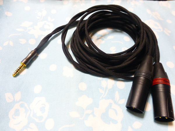 4.4mm5極 (オス) KANN ALPHA iFi Audio M11 Plus ESS → XLR コネクタ 3ピン×2 据え置き機へ ライン入力 ケーブル 300cm MOGAMI 2944 長め_画像1