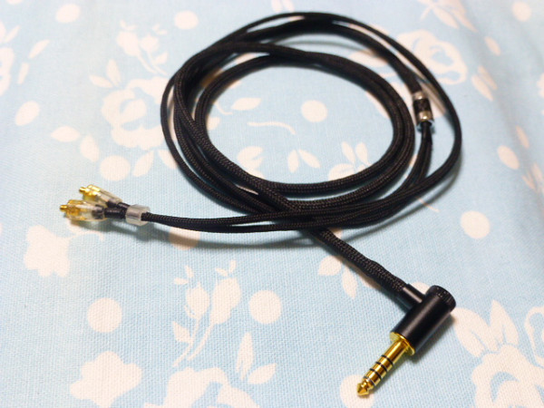 切込み入り MMCX ストレートダウン 102SSC 八芯 ブレイド編 4.4mm5極 L