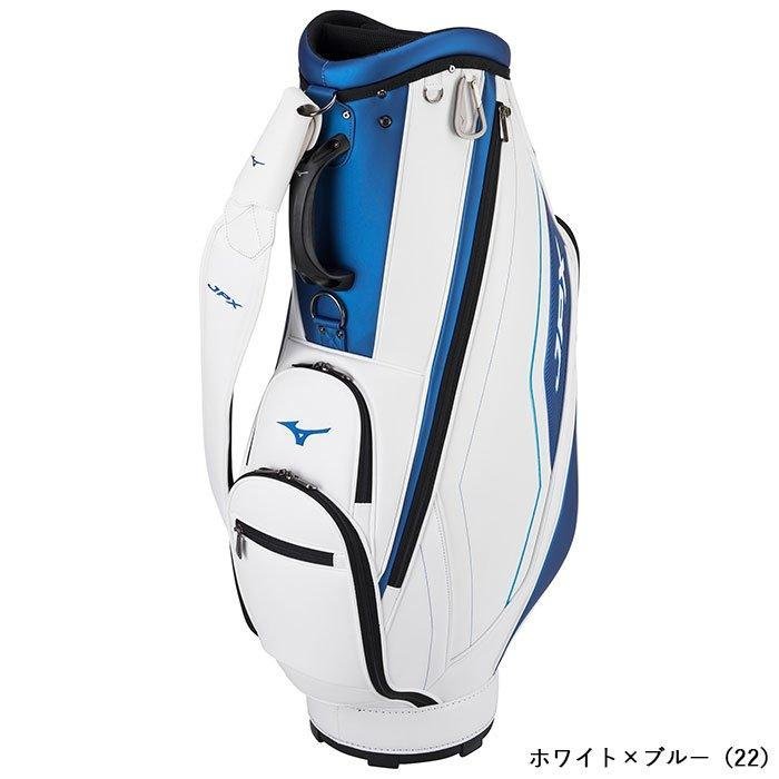 ミズノ ゴルフ JPX Limited キャディバッグ 9.5型 5LJC2241 カートタイプ カラー:ホワイト×ブルー（22） 