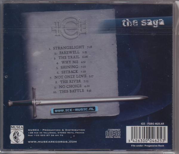 【オランダ・構築系シンフォ】ICE / THE SAGA（輸入盤CD）_画像2