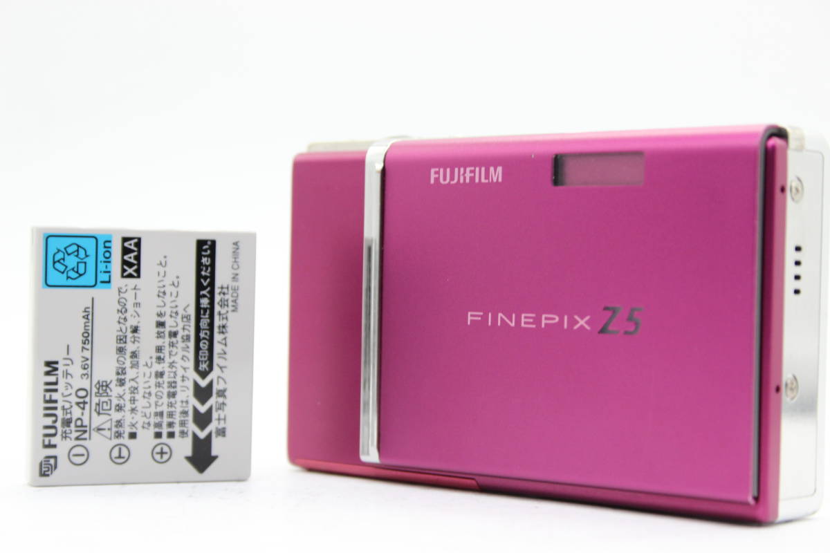 高品質 バッテリー付き 3x Zoom Fujinon ピンク Z5fd Finepix Fujifilm