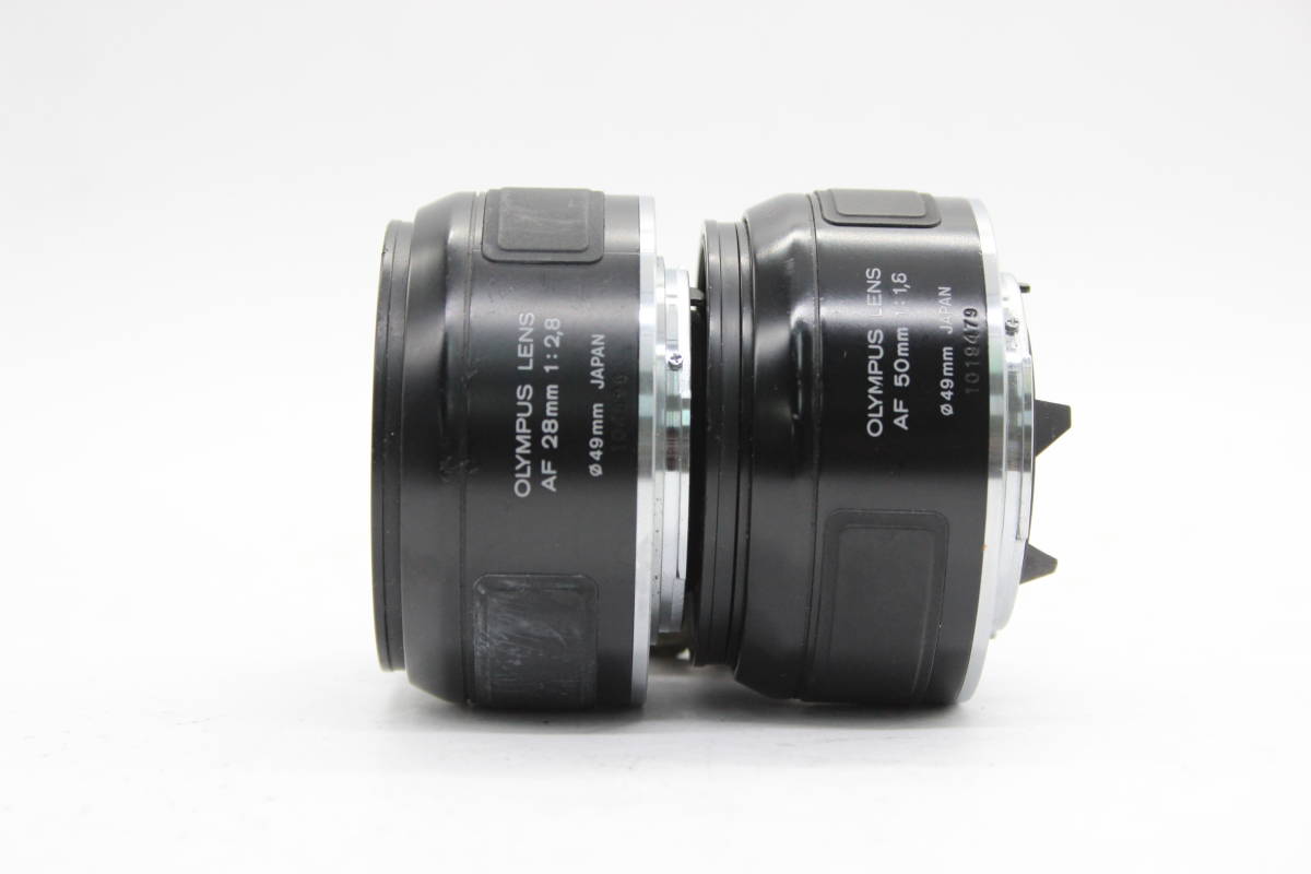 【訳あり品】 オリンパス Olympus AF 50mm F1.8 / 28mm F2.8 レンズ2本セット C9495_画像4