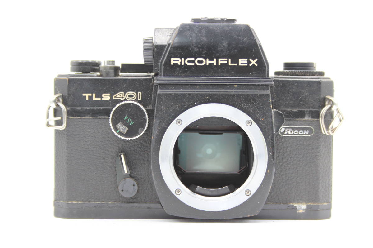 【訳あり品】 リコー Ricohflex TLS401 ブラック / Auto Rikenon 50mm F1.7 M42マウントレンズ C9514_画像2