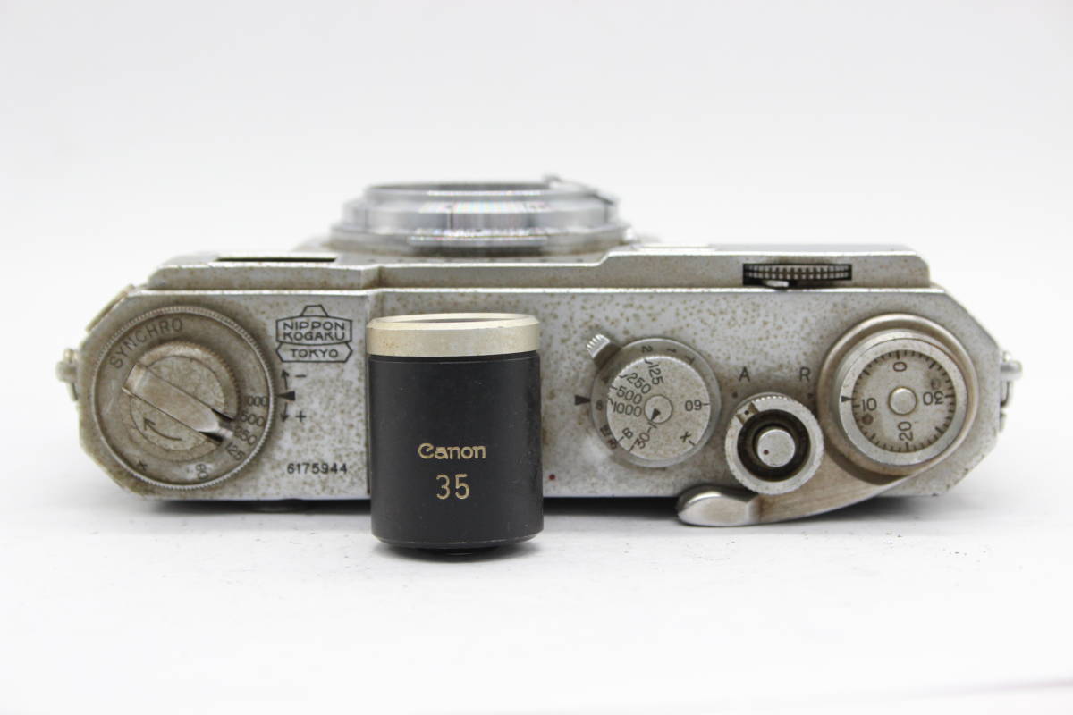 【訳あり品】 ニコン Nikon S2 / W-Nikkor.C 3.5cm F2.5 / キャノン 35mmファインダー レンジファインダー カメラ C9519_画像6