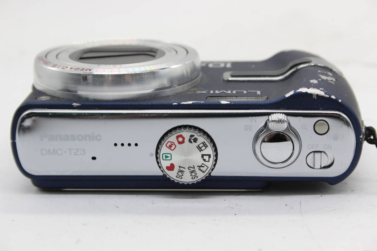 【返品保証】 パナソニック Panasonic Lumix DMC-TZ3 ブルー 10x 28mm Wide バッテリー付き コンパクトデジタルカメラ C9904_画像6