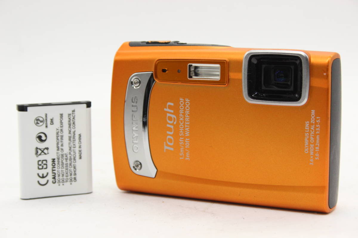 公式 Wide 3.6x オレンジ TG-310 Tough Olympus オリンパス 【返品保証】 バッテリー付き C9933 コンパクトデジタルカメラ オリンパス