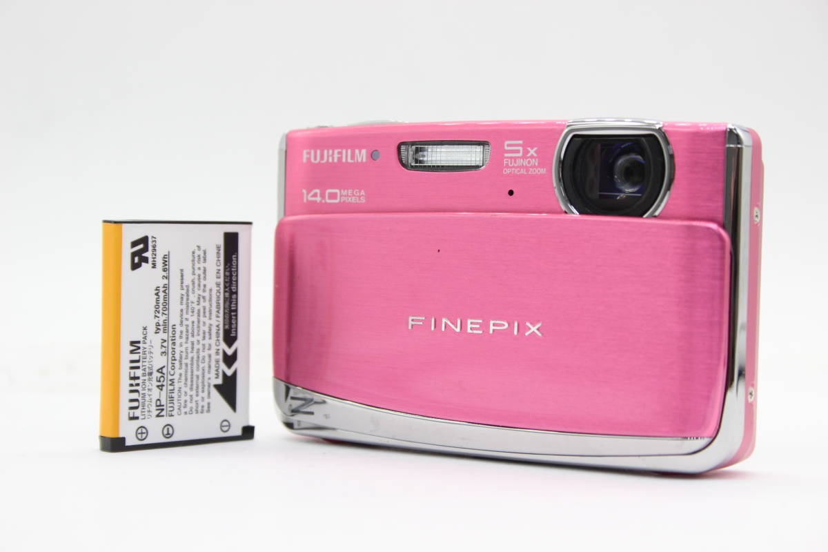宅配便配送 ピンク Z80 Finepix Fujifilm フジフィルム 【返品保証】 Fujinon s36 コンパクトデジタルカメラ バッテリー付き 5x 富士フイルム