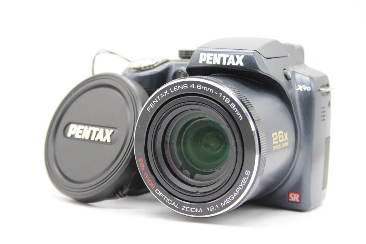 【返品保証】 ペンタックス Pentax X90 26x Wide バッテリー付き コンパクトデジタルカメラ s71
