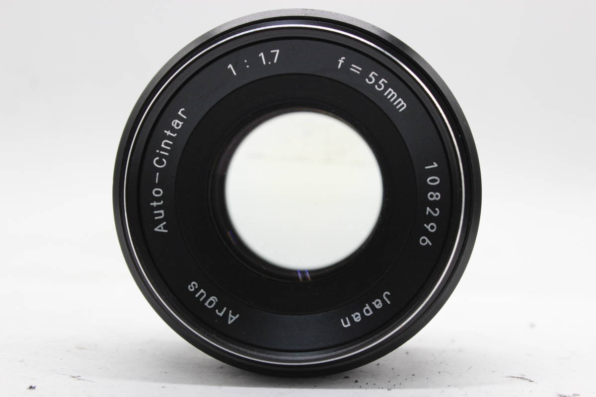 【返品保証】 アーガス argus CR-1 ブラックボディ Auto-Cintar 55mm F1.7 ボディレンズセット s152_画像9