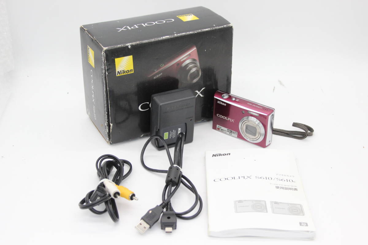 素晴らしい Coolpix Nikon 【元箱付き】ニコン 【返品保証】 S610 s166