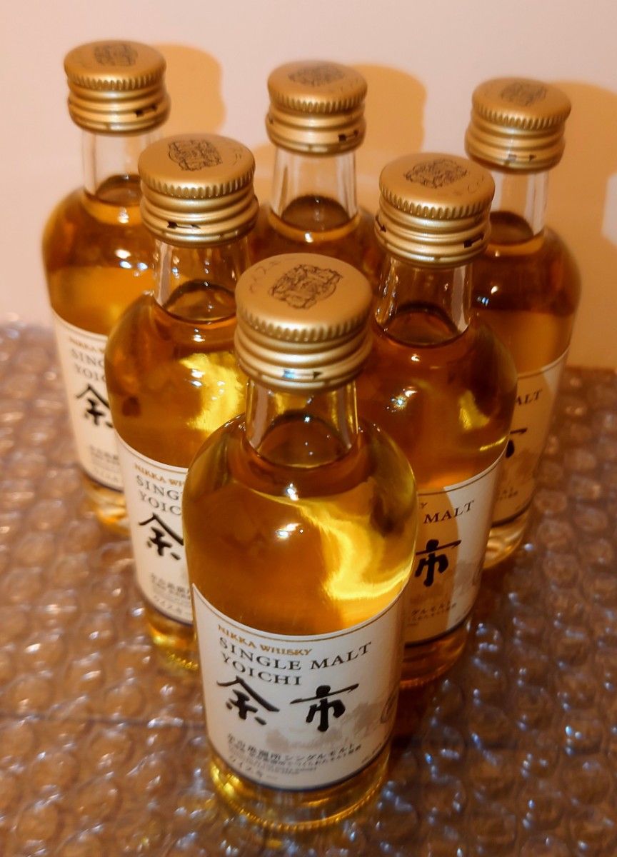 ニッカ 余市 シングルモルト 50ml ミニチュア ミニボトル ニッカ ウイスキー 6本セット NIKKA