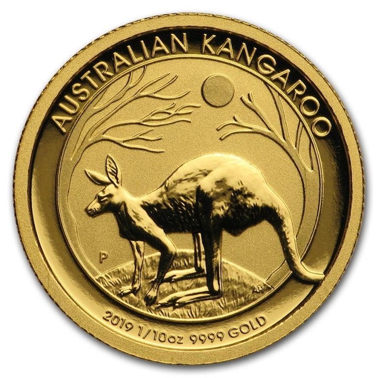 [保証書・カプセル付き] 2019年 (新品) オーストラリア「カンガルー」純金 1/10オンス 金貨_画像1