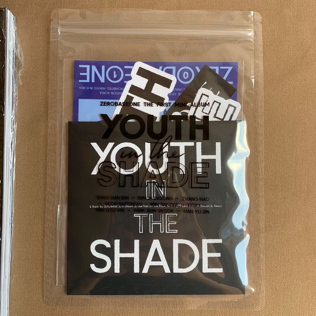 ZB1 ZEROBASEONE YOUTH IN THE SHADE YOUTH ver. キムテレくん コンプリートセット