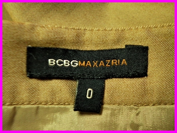 即決! 良品 BCBG マックスアズリア 膝丈 ストレッチスカート サイズ0 BCBGMAXAZRIAビーシービージーマックスアズリア