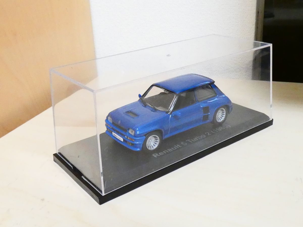  domestic production famous car collection 1/43 Renault 5 turbo 1985 blue ② old car Classic car renault 5 turbo minicar 