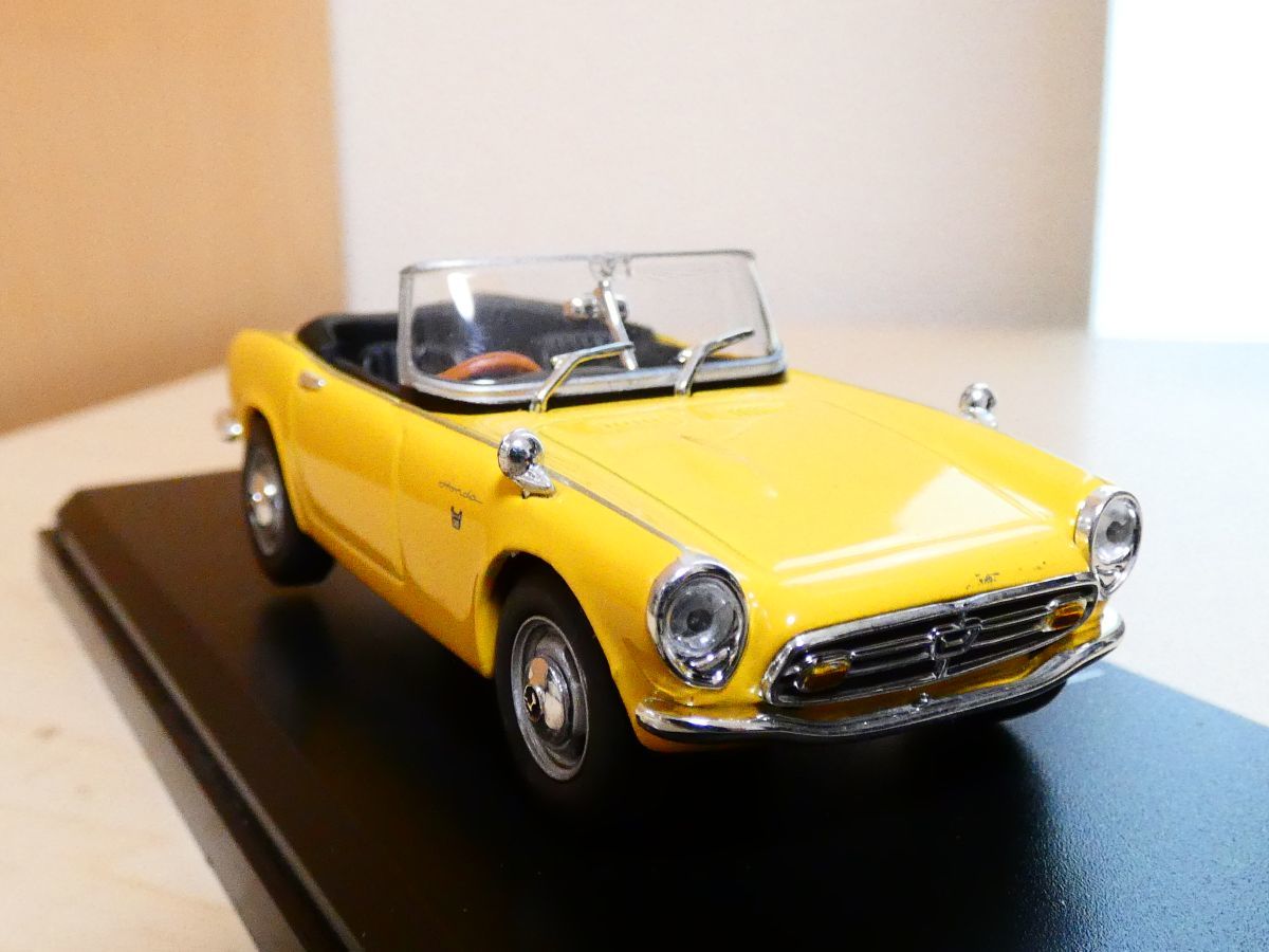 国産名車コレクション 1/43 ホンダ S800 1966 黄色 / アシェット