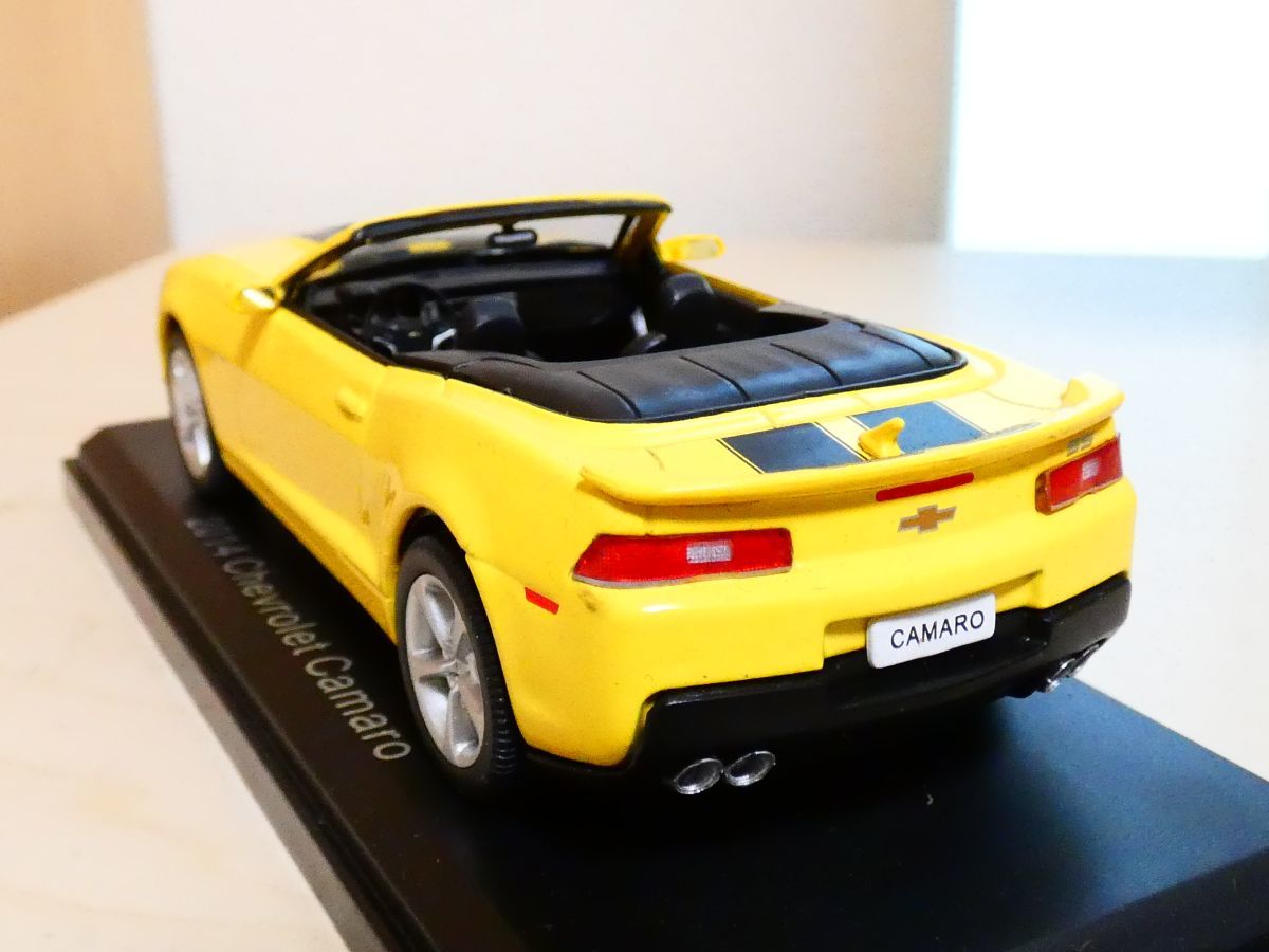 国産名車コレクション 1/43 シボレー カマロ 2014 黄色 アシェット chevrolet camaro ミニカー_画像2